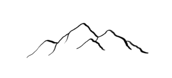 A mountain drawn out of one single line.